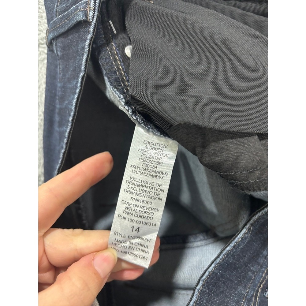 Democracy Ab Technology Freedom Ankle Skimmer Jeans Indigo Blue Womens 14 NEW - Picture 10 of 12